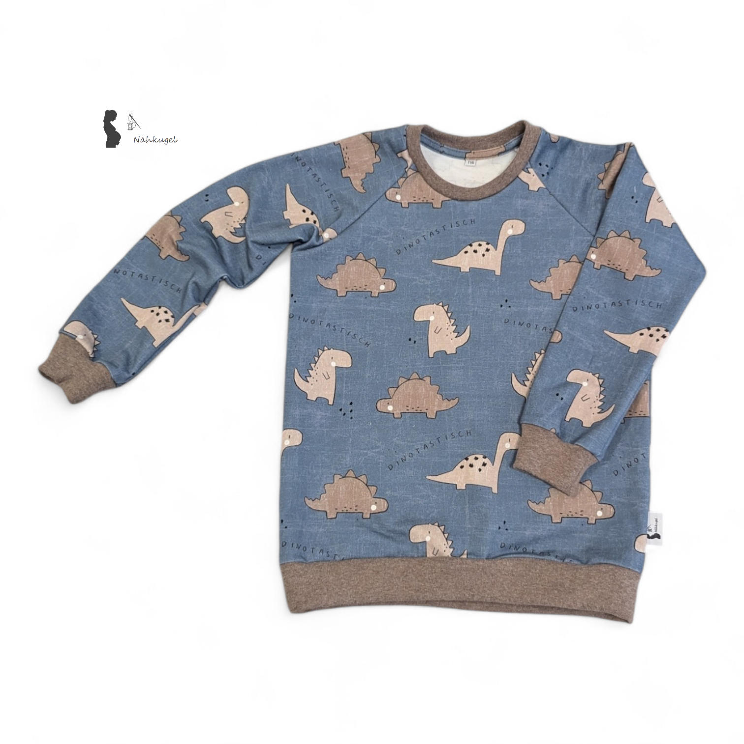 Raglan Pulli mit Dino-Motiv – Abenteuerlicher Look für kleine Entdecker in Gr. 116